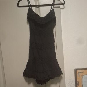Black Lace Mini Dress